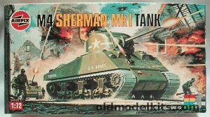 Airfix 1/76 M4 Sherman MkI Tank, 01303 plastic model kit